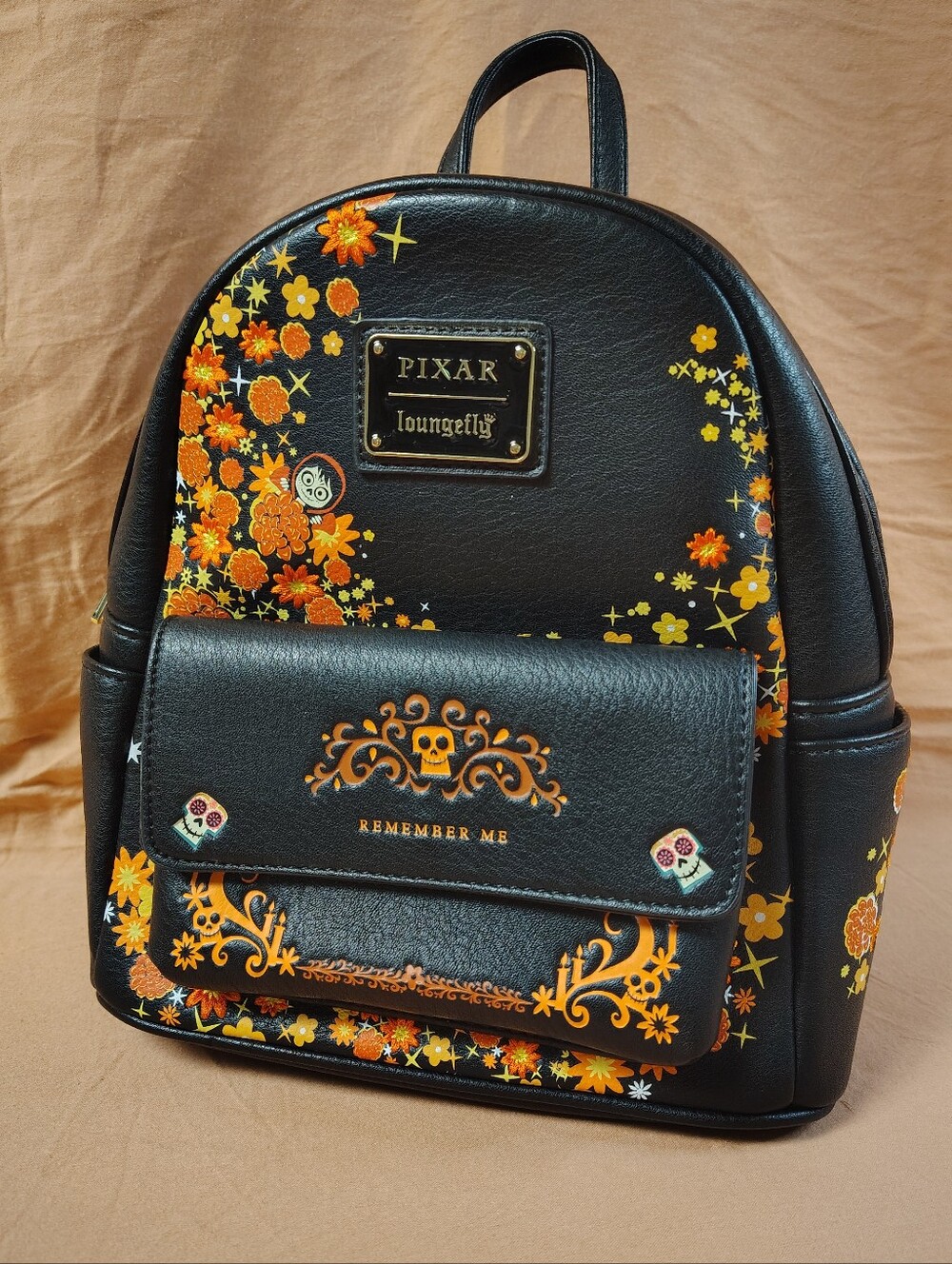 Loungefly | Pixar | Coco Remember Me 🏵️💀 | Floral Mini Backpack